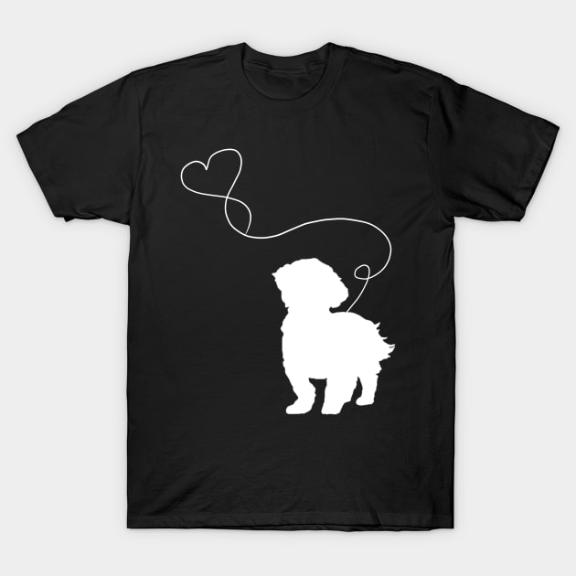 dog cute shih tzu heart T-Shirt by LiFilimon